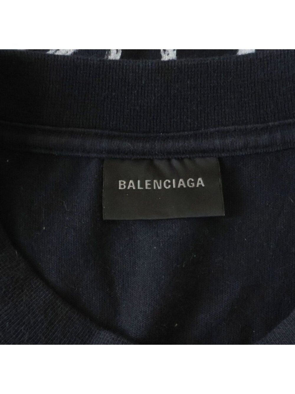 ★SOLD★ Balenciaga Diy Metal Logo Print Crew Neck Short Sleeve T-Shirt Black - Picture 6 of 9